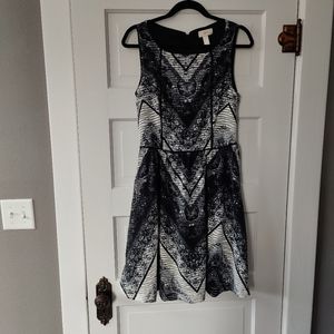 Black and cream dress
